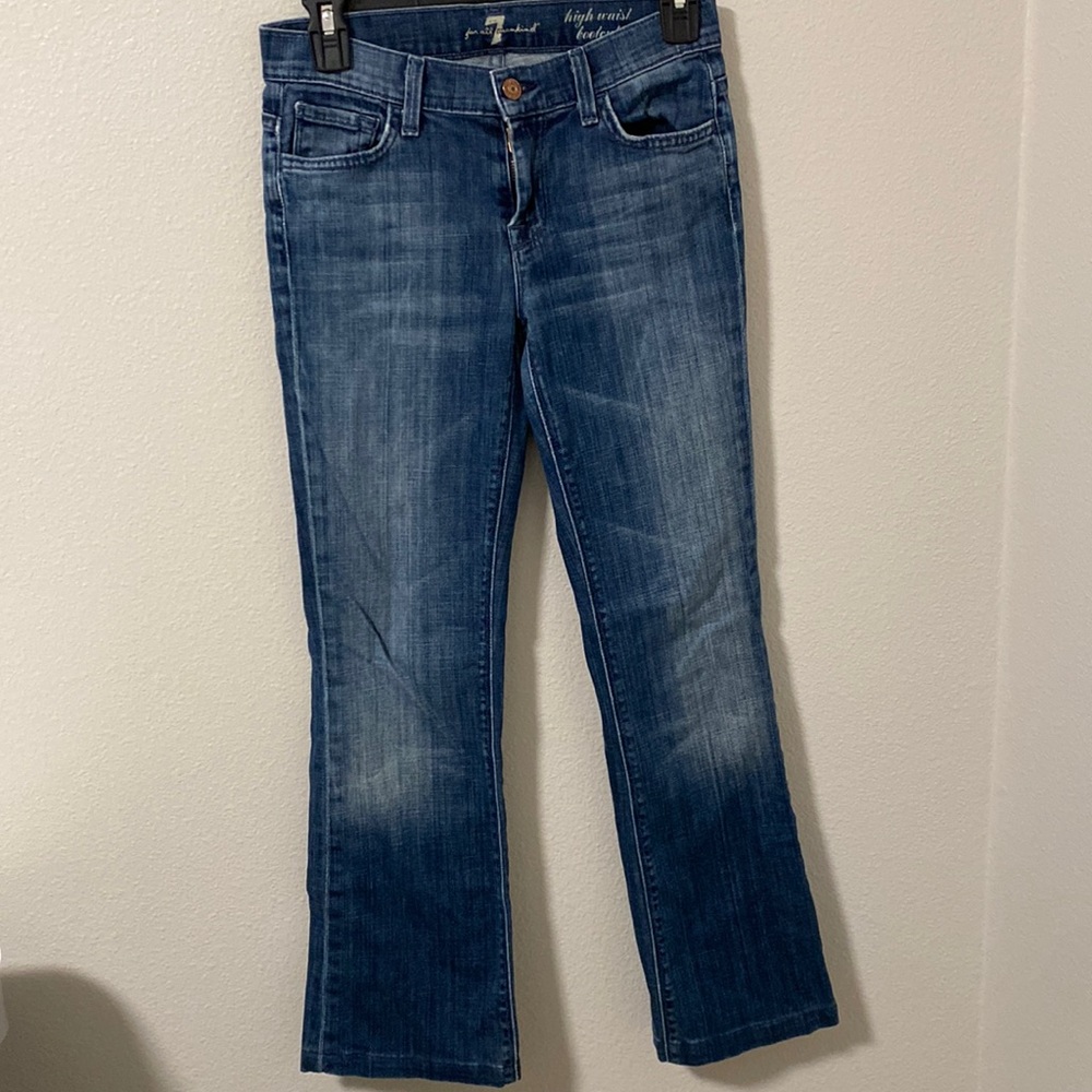 7 For All Mankind High Waist Bootcut Jeans
